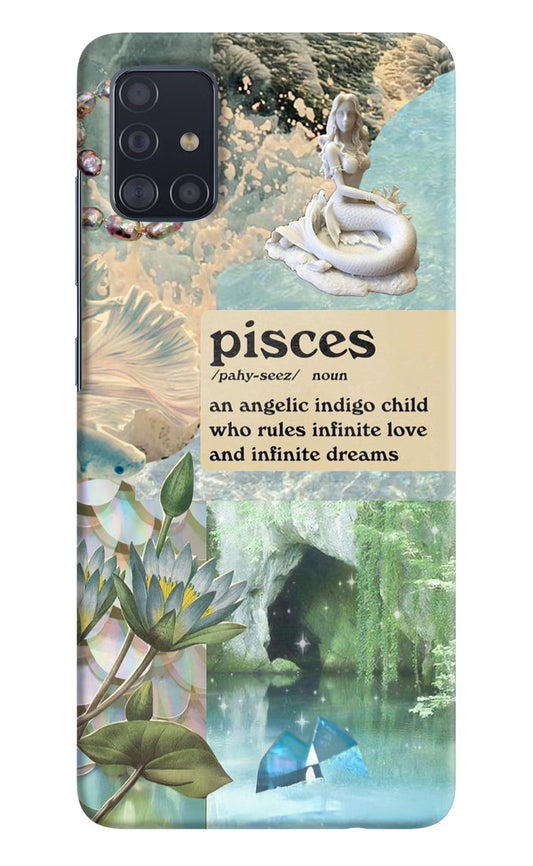 Pisces Zodiac Samsung A51 Hard Case Back Cover by Casekaro