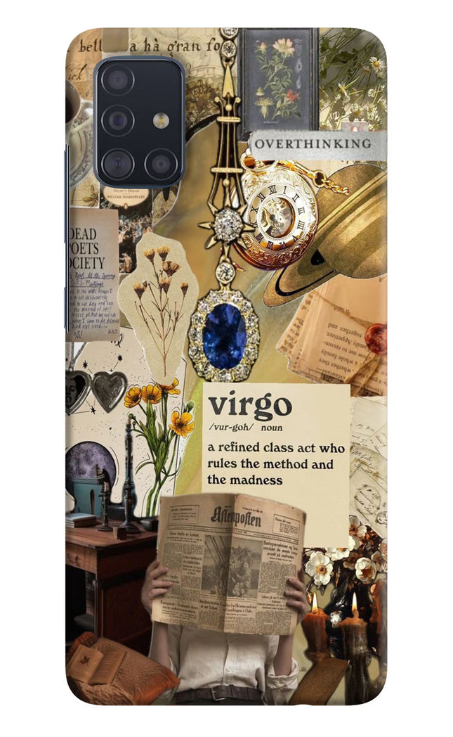 Virgo Zodiac Samsung A51 Hard Case Back Cover by Casekaro