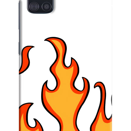 Fired Up – White Samsung A51 Hard Case Back Cover by Casekaro