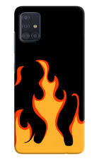 Fired Up – Black Samsung A51 Hard Case Back Cover by Casekaro