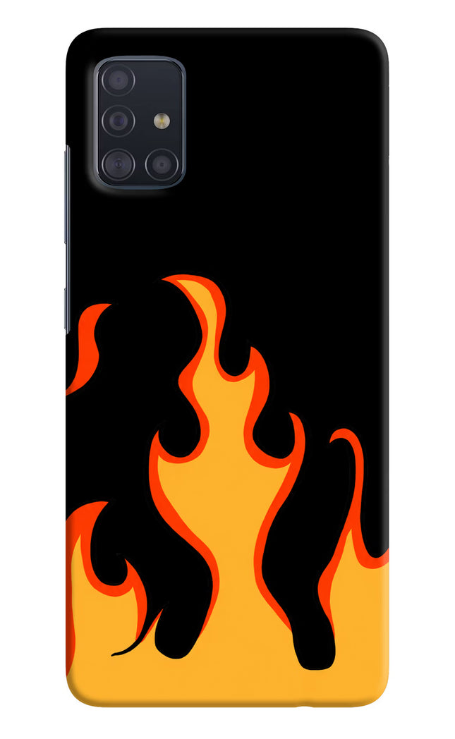 Fired Up – Black Samsung A51 Hard Case Back Cover by Casekaro