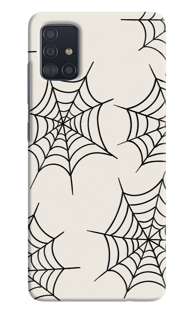 Spider Web Samsung A51 Hard Case Back Cover by Casekaro