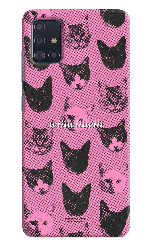 Pink Cats Samsung A51 Back Cover