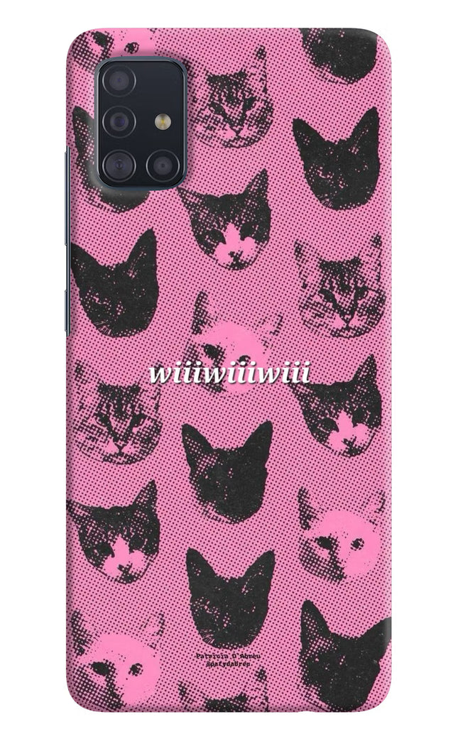 Pink Cats Samsung A51 Hard Case Back Cover by Casekaro