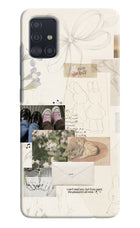 Soft Aesthetic Samsung A51 Hard Case Back Cover by Casekaro