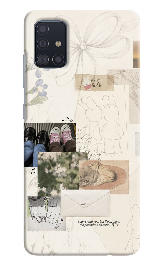 Soft Aesthetic Samsung A51 Hard Case Back Cover by Casekaro