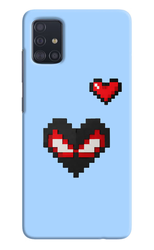 Peter Heart Samsung A51 Hard Case Back Cover by Casekaro