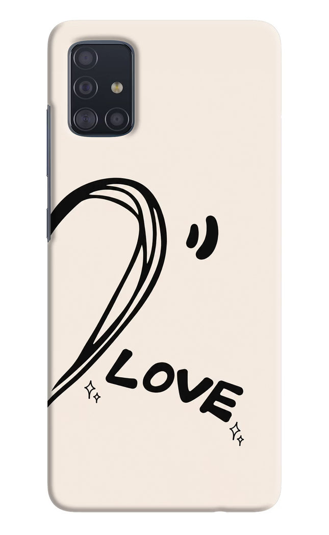 Soul Line Samsung A51 Hard Case Back Cover by Casekaro