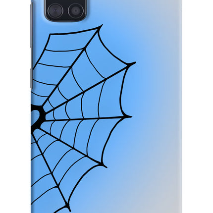 Blue Web Samsung A51 Hard Case Back Cover by Casekaro