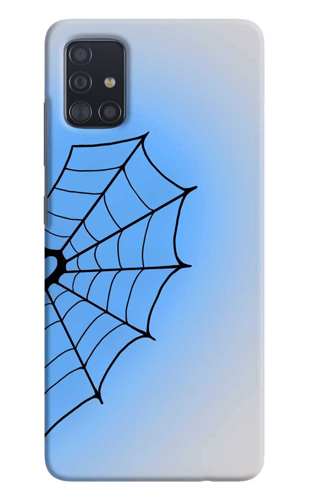 Blue Web Samsung A51 Back Cover