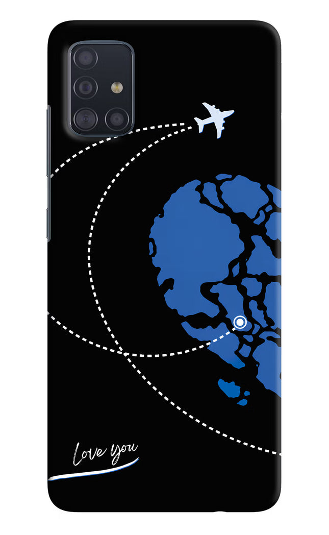 Love Orbit Samsung A51 Hard Case Back Cover by Casekaro