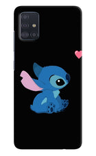 Stitch Crush Samsung A51 Hard Case Back Cover by Casekaro