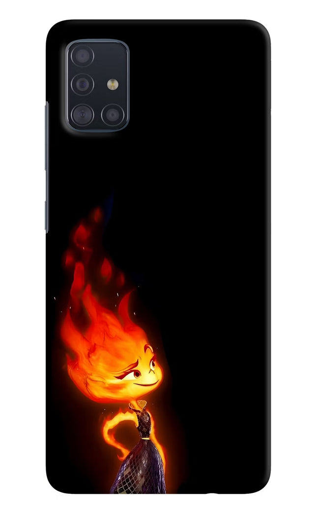 Ember Flame Samsung A51 Hard Case Back Cover by Casekaro