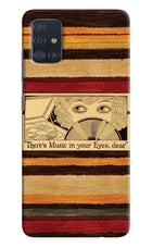 Vinyl Stripes Samsung A51 Hard Case Back Cover by Casekaro