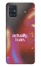 Pink Aura Samsung A51 Hard Case Back Cover by Casekaro