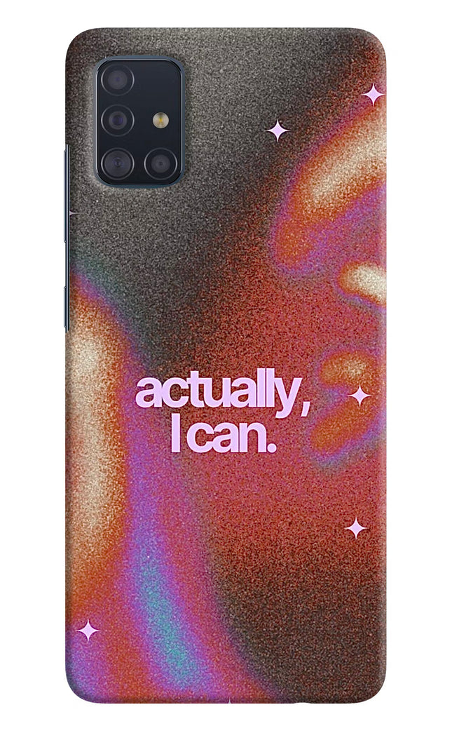Pink Aura Samsung A51 Hard Case Back Cover by Casekaro
