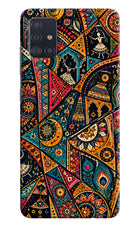 Folk Print Samsung A51 Hard Case Back Cover by Casekaro