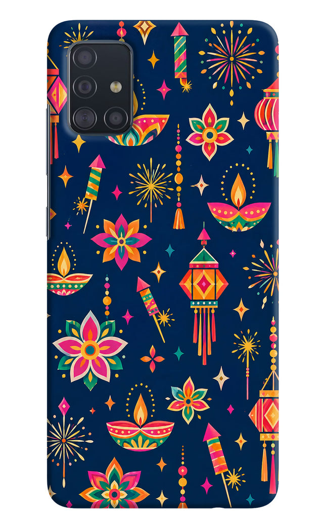 Festive Pop Samsung A51 Hard Case Back Cover by Casekaro