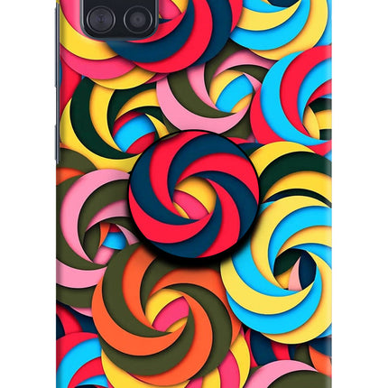 Spiral Pattern Samsung A51 Pop Case by Casekaro