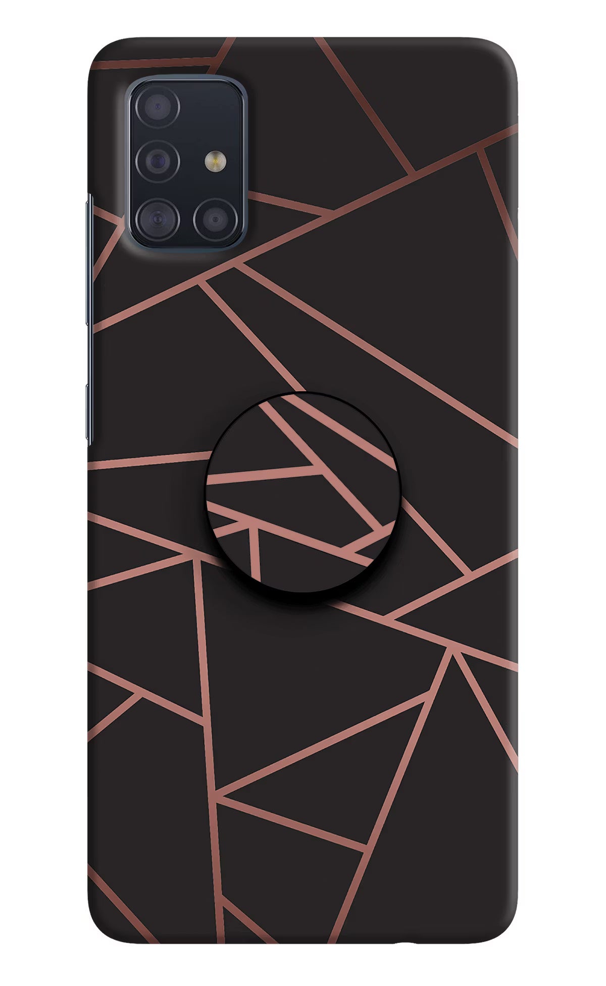 Geometric Pattern Samsung A51 Pop Case by Casekaro