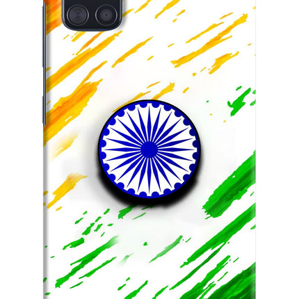 Indian Flag Ashoka Chakra Samsung A51 Pop Case by Casekaro