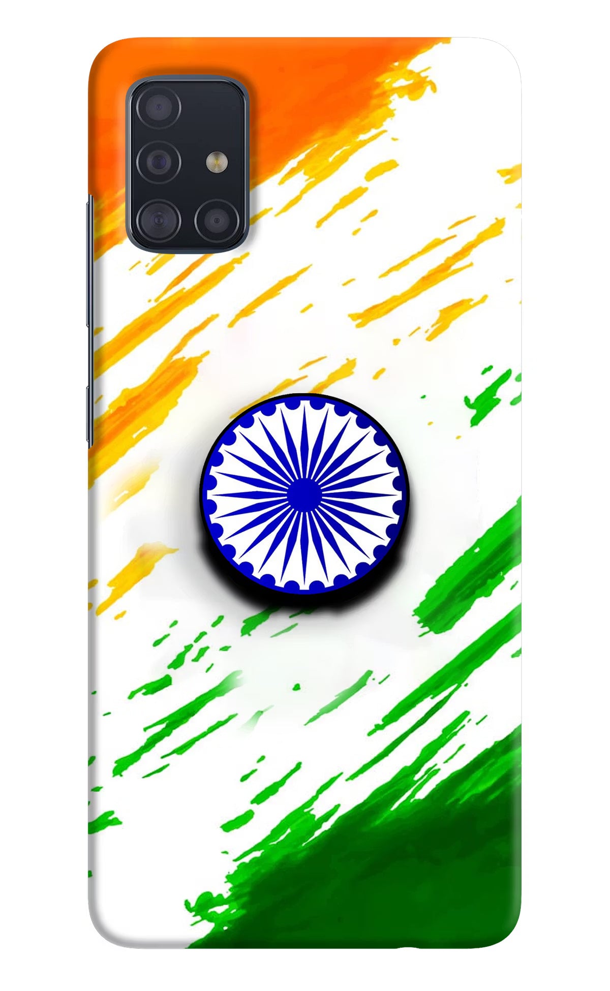 Indian Flag Ashoka Chakra Samsung A51 Pop Case by Casekaro