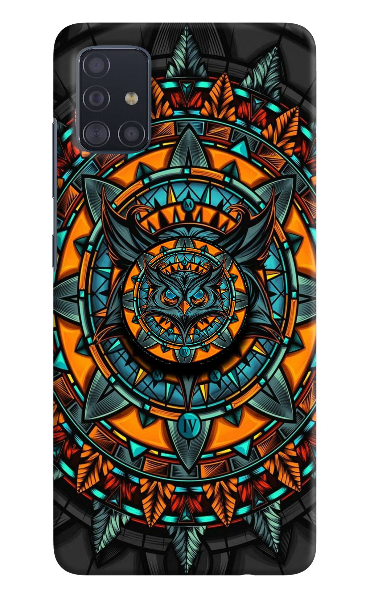 Angry Owl Samsung A51 Pop Case by Casekaro