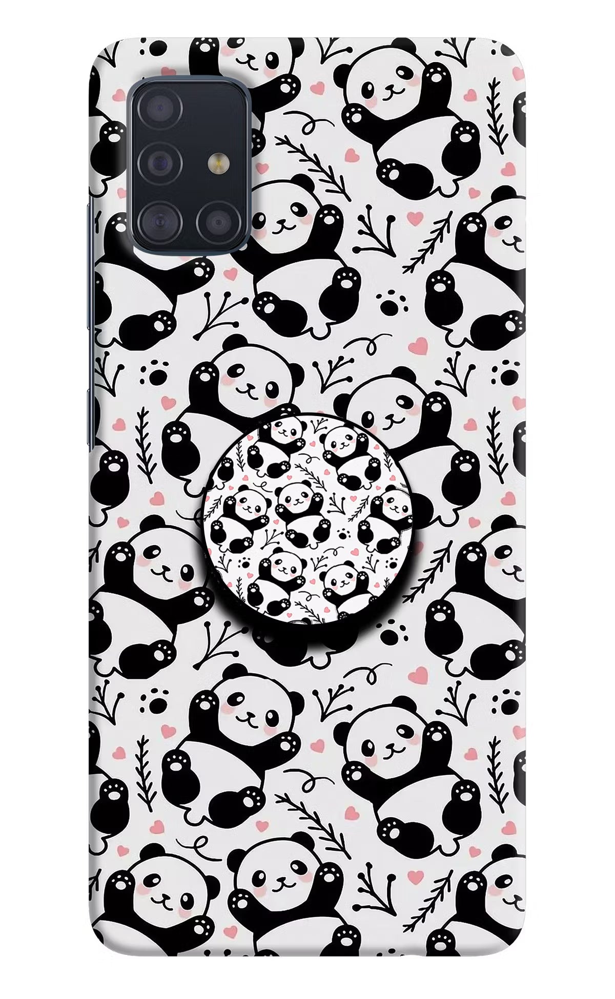 Cute Panda Samsung A51 Pop Case by Casekaro