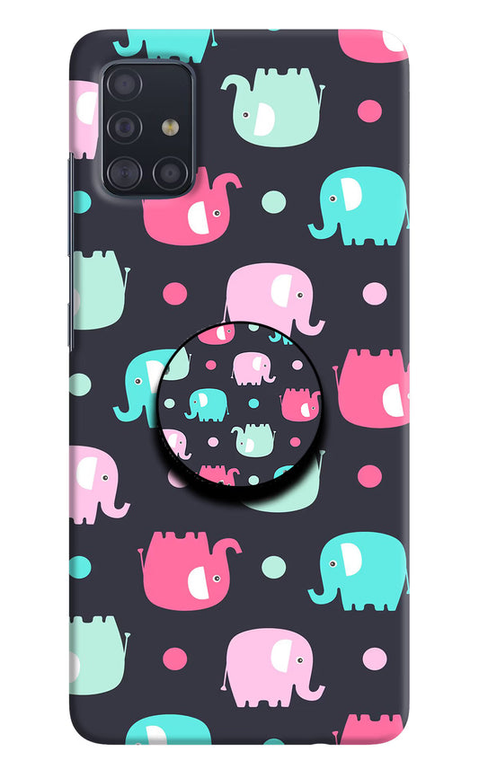 Baby Elephants Samsung A51 Pop Case by Casekaro
