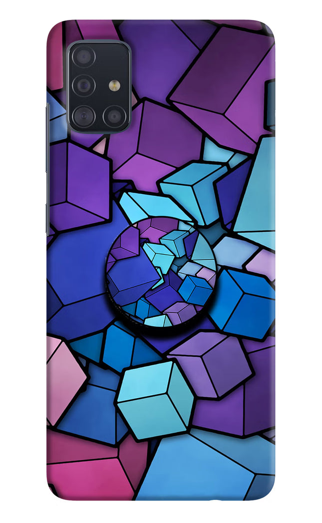 Cubic Abstract Samsung A51 Pop Case by Casekaro
