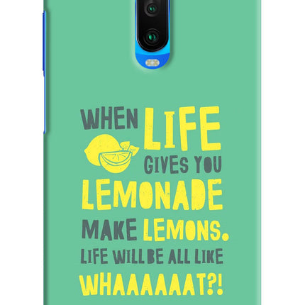 Quote Poco X2 Hard Case Back Cover by Casekaro
