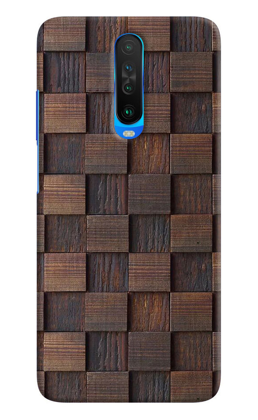 Wooden Cube Design Poco X2 Hard Case Back Cover by Casekaro