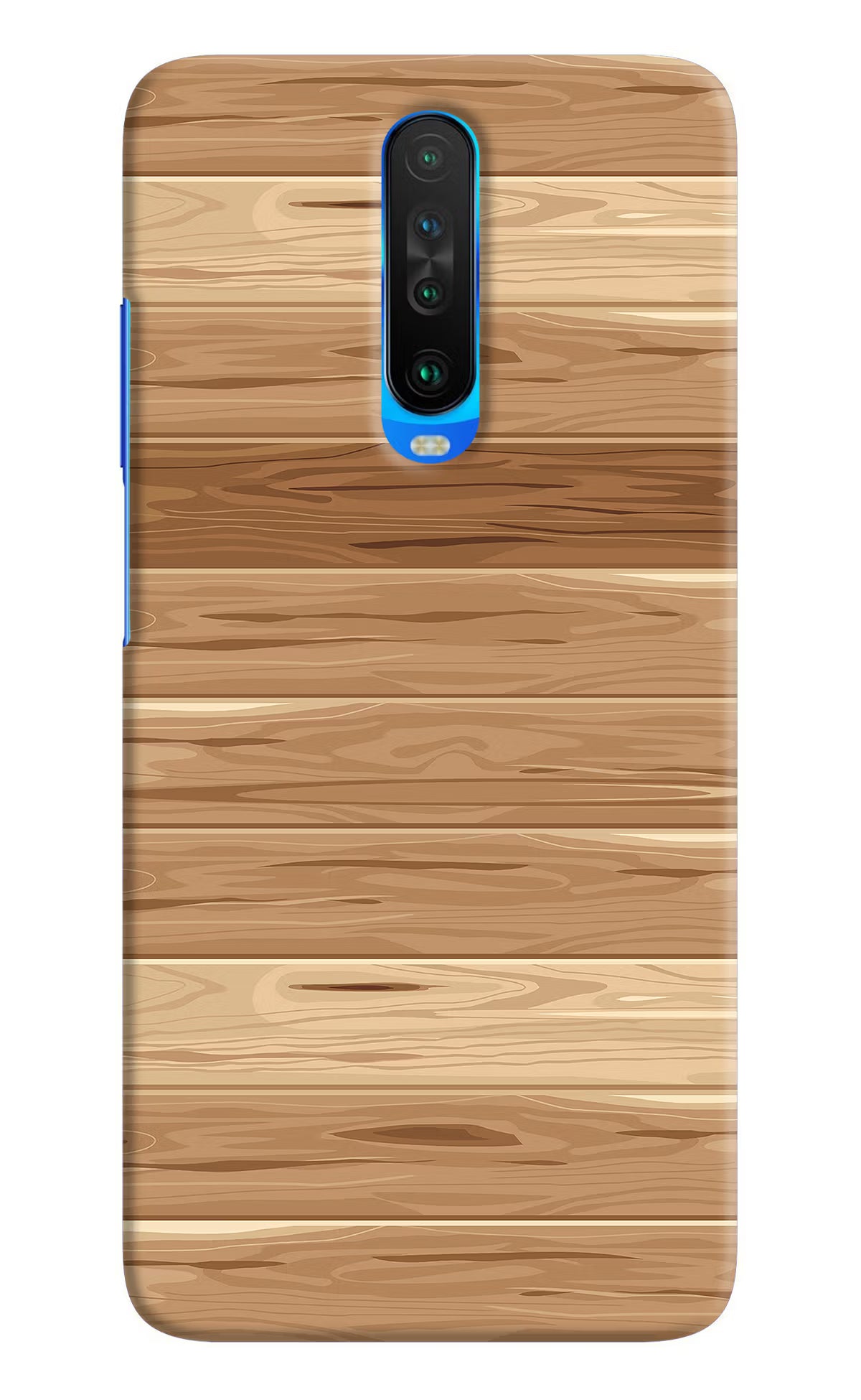 Wooden Vector Poco X2 Hard Case Back Cover by Casekaro