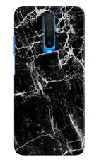Black Marble Texture Poco X2 Hard Case Back Cover by Casekaro