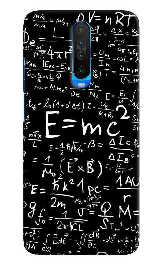 Physics Formula Poco X2 Hard Case Back Cover by Casekaro
