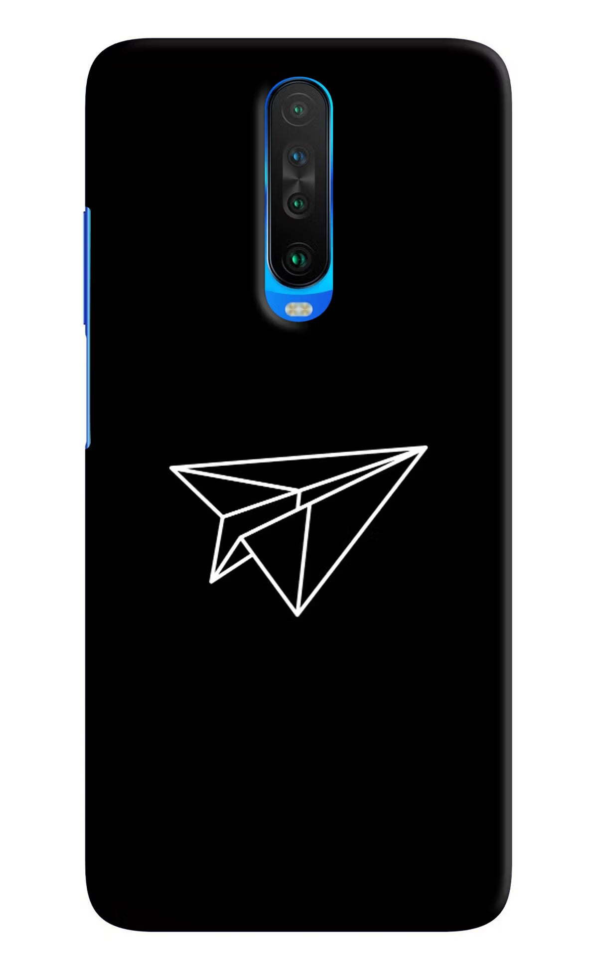 Paper Plane White Poco X2 Hard Case Back Cover by Casekaro
