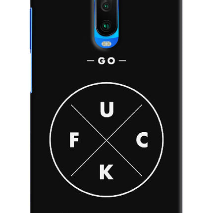 Go Fuck Yourself Poco X2 Hard Case Back Cover by Casekaro