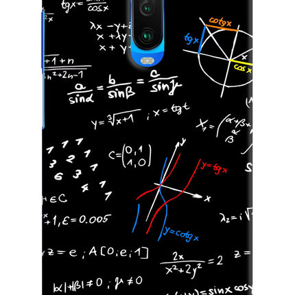 Mathematics Formula Poco X2 Hard Case Back Cover by Casekaro