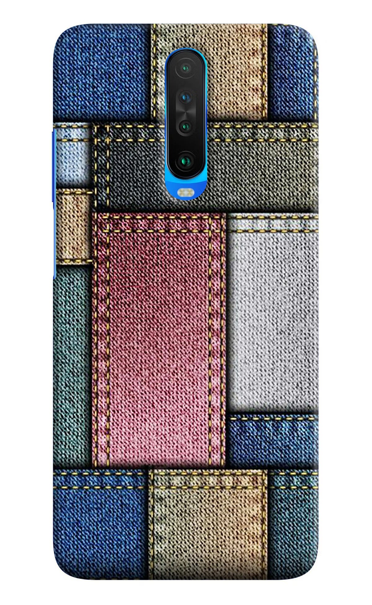 Multicolor Jeans Poco X2 Hard Case Back Cover by Casekaro