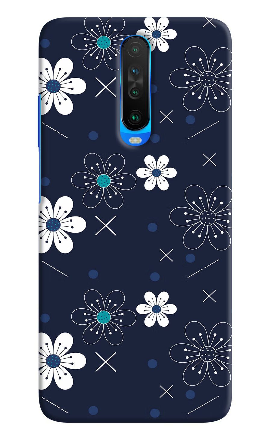 Flowers Poco X2 Back Cover, Hard case