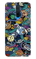 Space Abstract Poco X2 Hard Case Back Cover by Casekaro