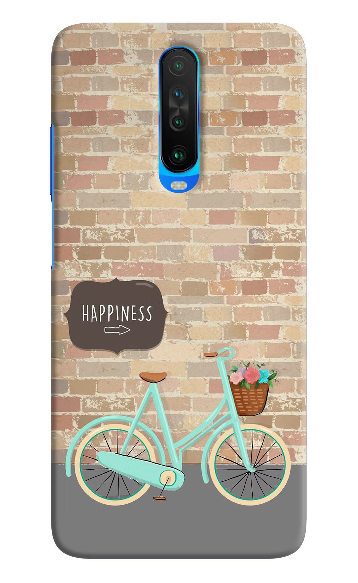 Happiness Artwork Poco X2 Hard Case Back Cover by Casekaro