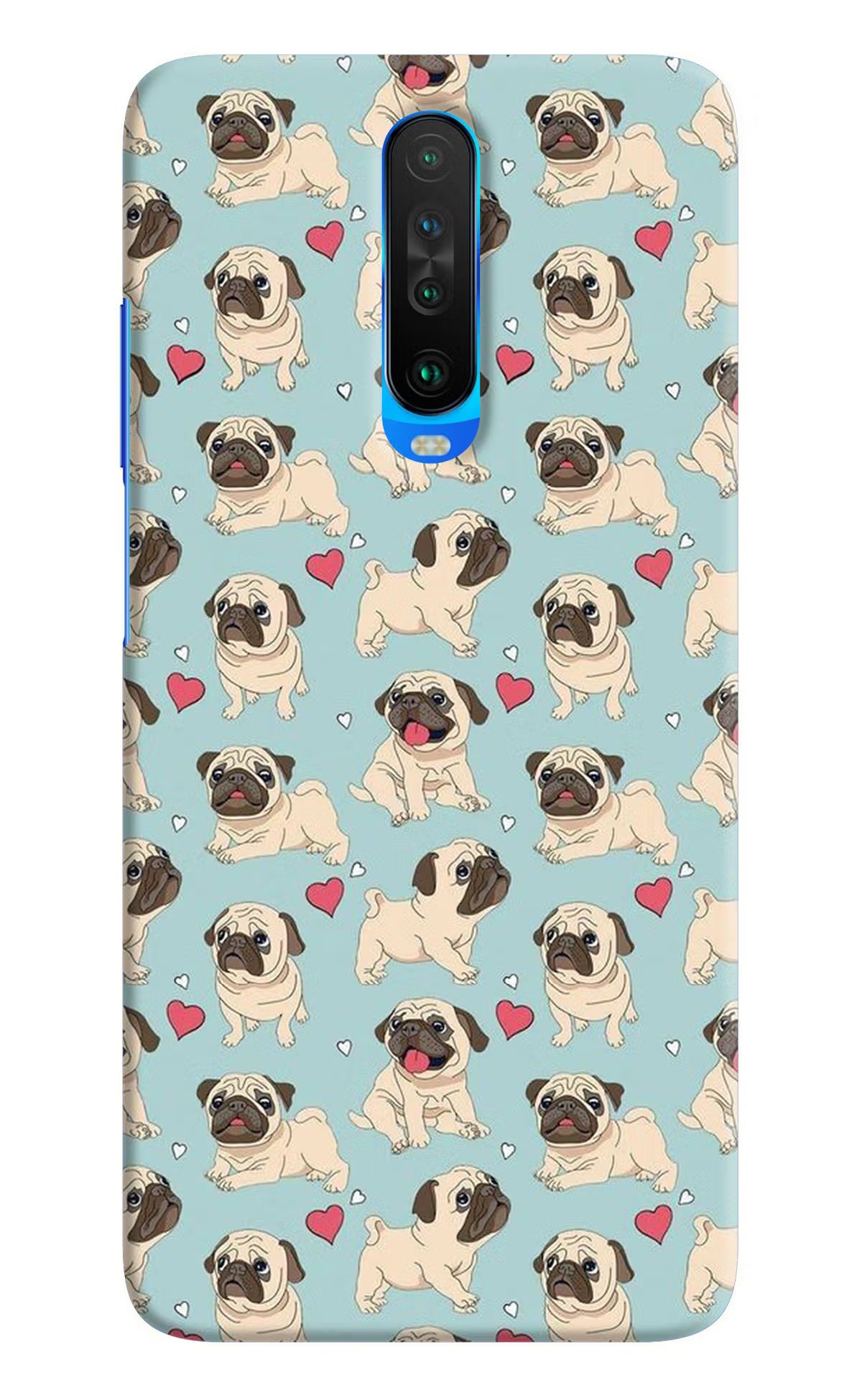 Pug Dog Poco X2 Hard Case Back Cover by Casekaro