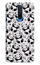 Cute Panda Poco X2 Hard Case Back Cover by Casekaro