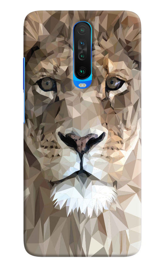 Lion Art Poco X2 Hard Case Back Cover by Casekaro