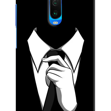 Black Tie Poco X2 Hard Case Back Cover by Casekaro