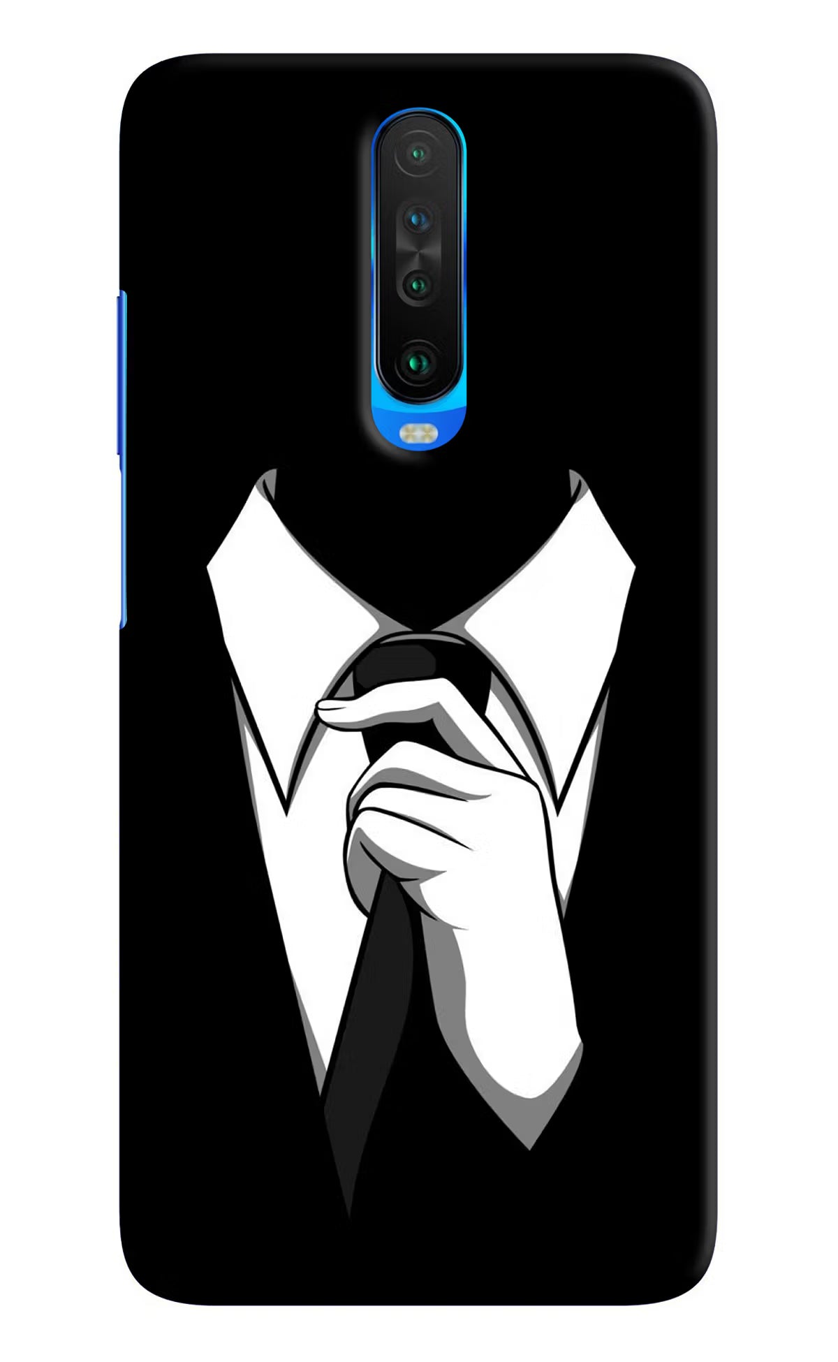 Black Tie Poco X2 Hard Case Back Cover by Casekaro