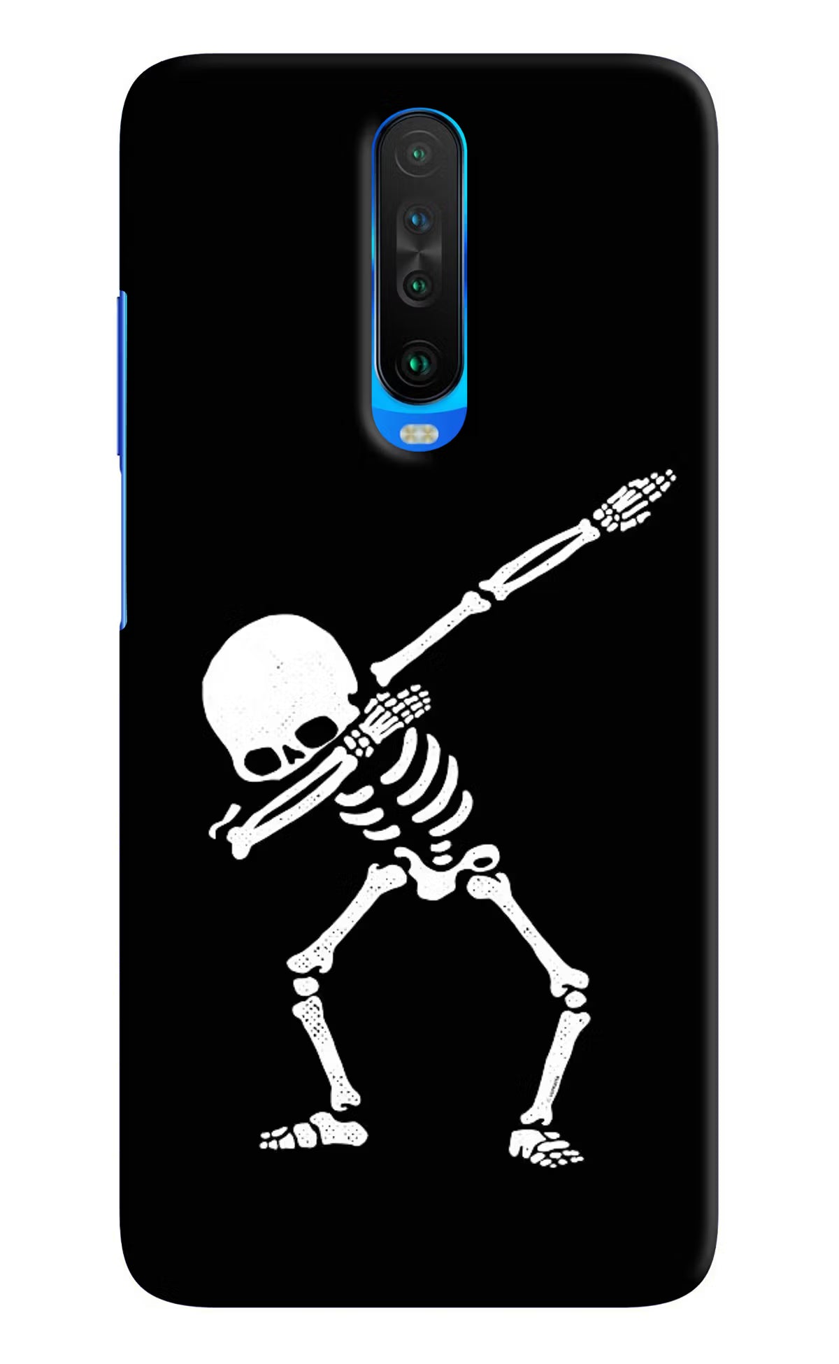 Dabbing Skeleton Art Poco X2 Hard Case Back Cover by Casekaro