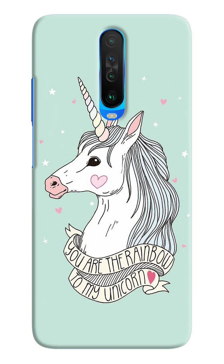 Unicorn Wallpaper Poco X2 Back Cover, Hard case