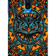 Angry Owl Art Poco X2 Hard Case Back Cover by Casekaro